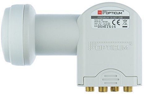 Opticum Quad LNB  LQP 04H  pozłacane styki (Full HD, 3d) LQP-04H