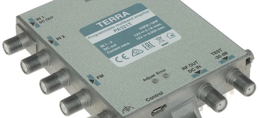 Programowalny wzmacniacz wielozakresowy PA-321TP TERRA