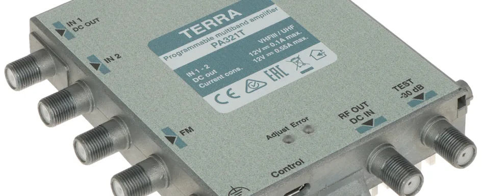 Programowalny wzmacniacz wielozakresowy PA-321TP TERRA