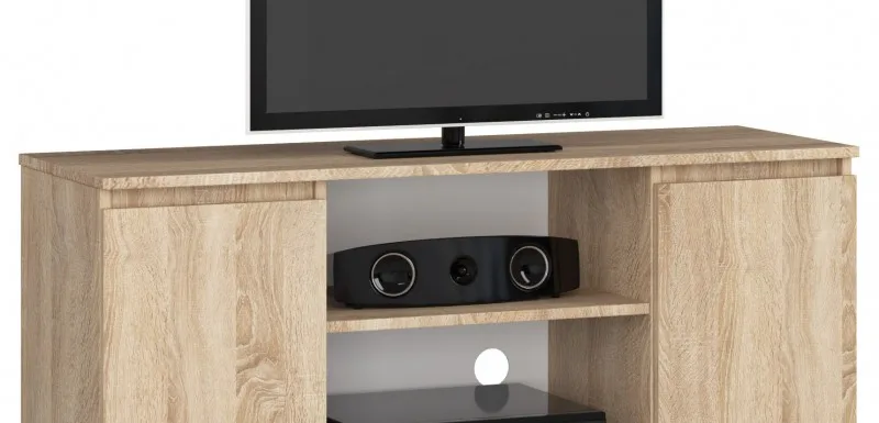 Akord FABRYKA MEBLI SZAFKA RTV K120 2D 1P SONOMA OP0LRTVDĄB001